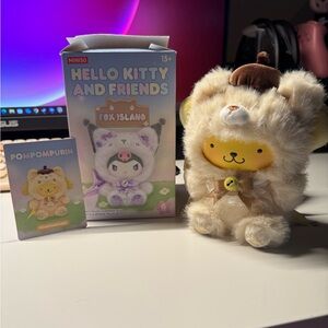 SOLD Miniso Hello Kitty and Friends Fox Island Plush Surprise Box (PomPomPurin)